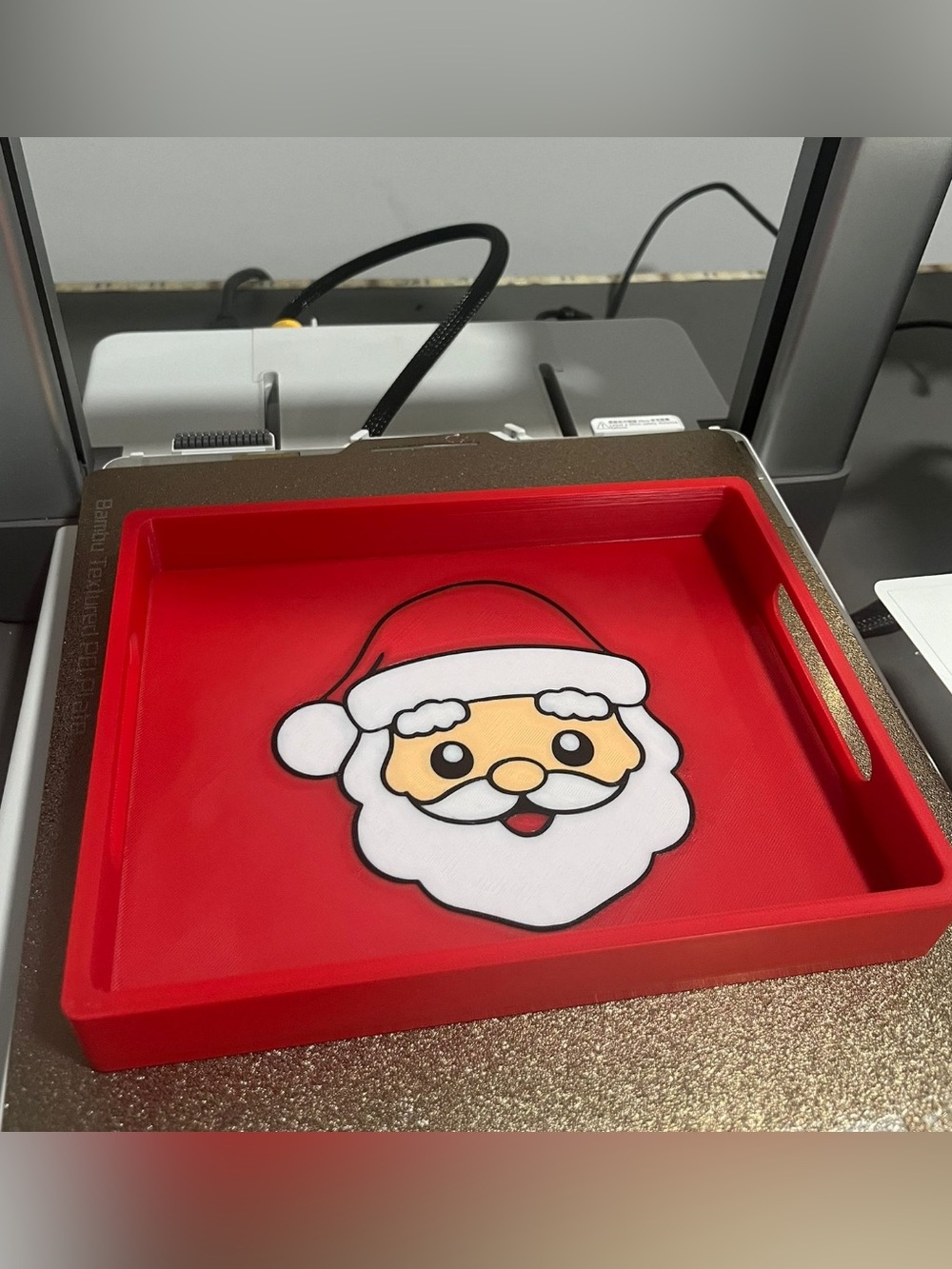 Holiday Santa Tray - Red